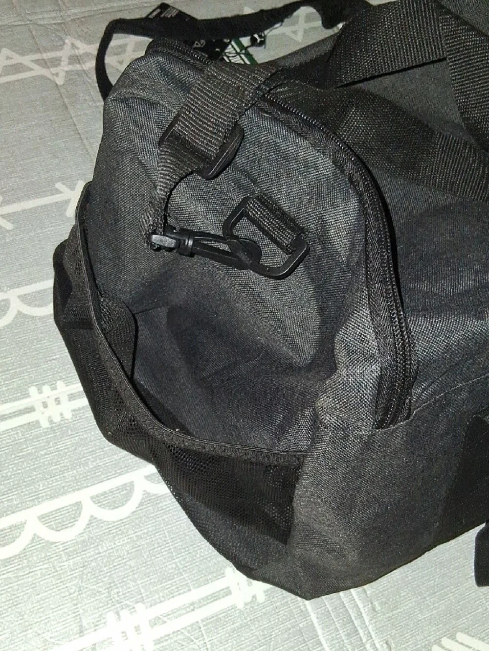 Puma Black Duffel Gym Bag with Logo